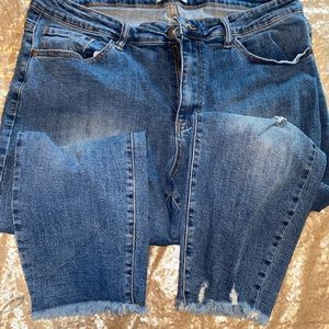PLUS SIZE ANKLE JEANS